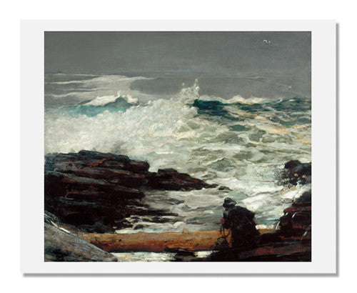 Driftwood Wall Art by Winslow Homer - Vintage Coastal Decor for Beach House, Living Room & Office