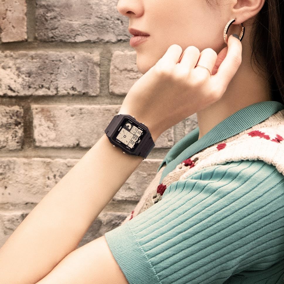 Casio POP Bio-Based Renewable Band LED Backlight Digital Watch with Daily Alarm - Stylish Eco-Friendly Watch for Men & Women, Perfect for Everyday Wear, Workouts, and Outdoor Activities