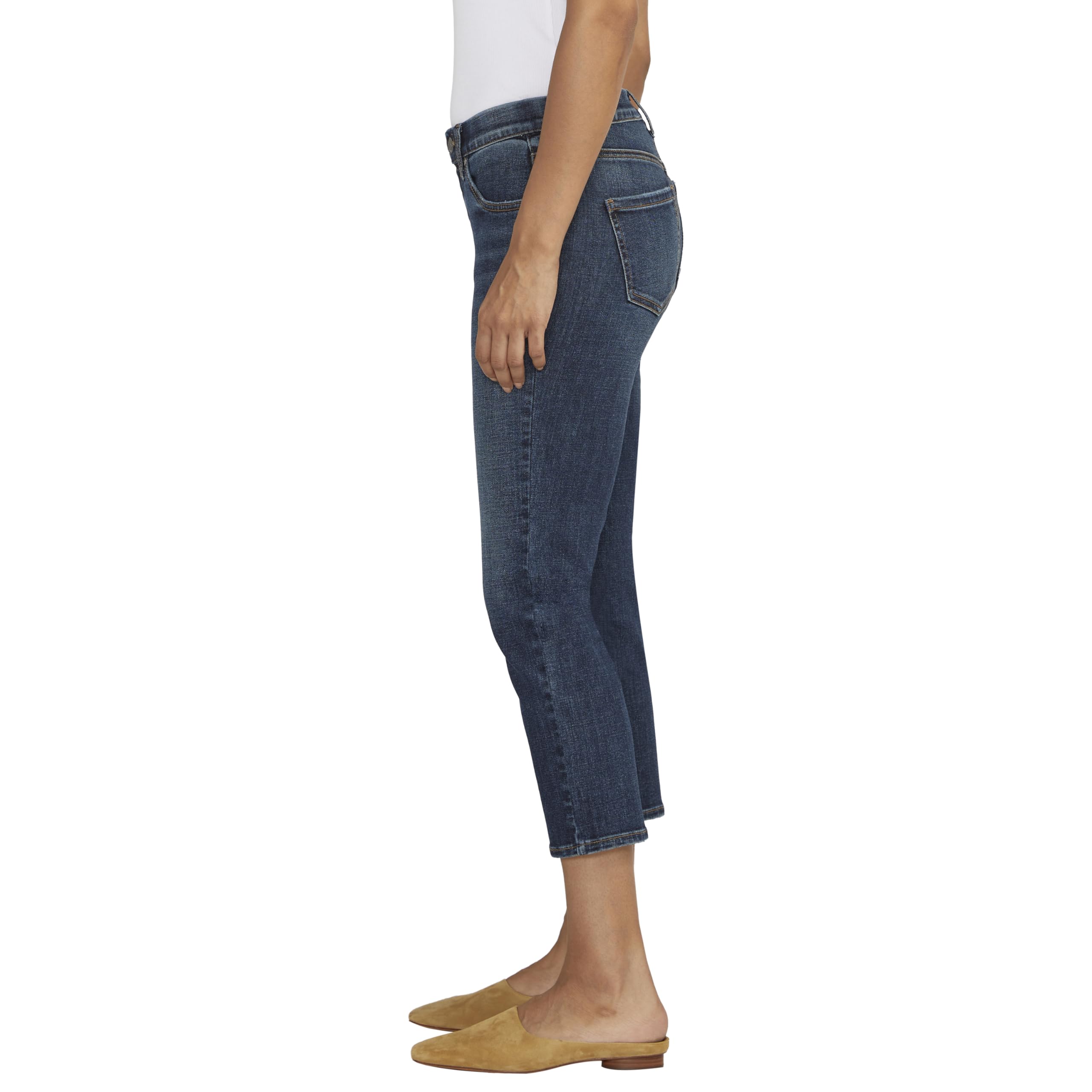 JAG Jeans Women's Maya Mid Rise Capri Pants - Stretch Denim, Comfort Fit for Casual & Work Wear | Perfect for Summer Outfits & Travel