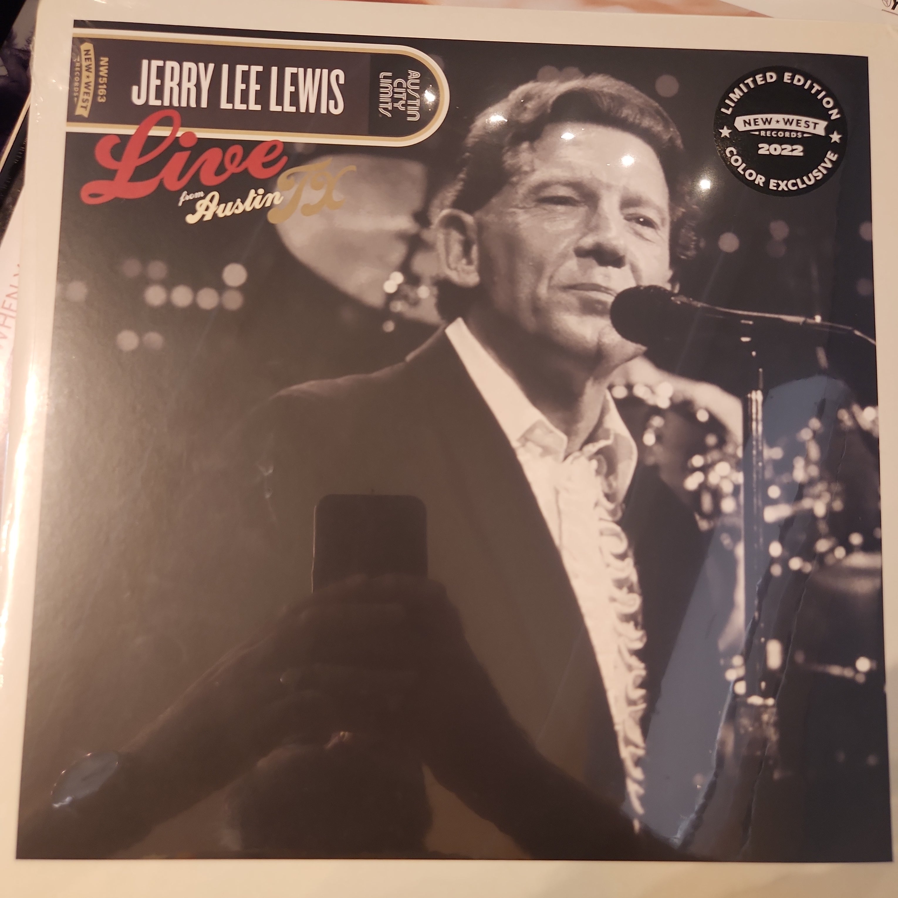 Jerry Lee Lewis Live from Austin TX Vinyl LP - Classic Rock Record for Collectors & Music Lovers - Perfect for Home Listening & Vintage Music Collections