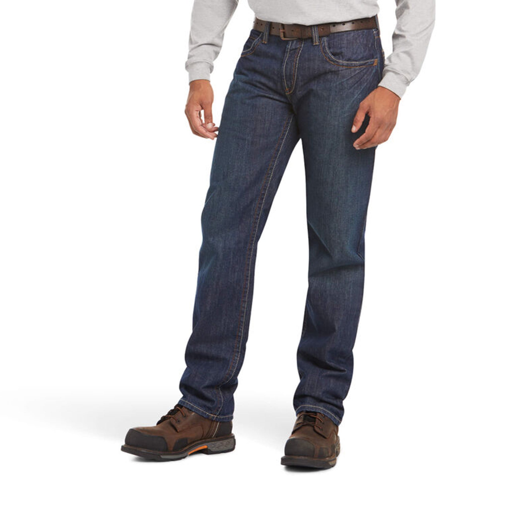 Ariat Men's FR M3 Loose Fit Stackable Jeans - Flame Resistant Work Pants for Construction, Farming & Outdoor Activities