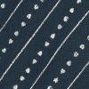 Women's Drewe Jacket - Ink & Natural Heart Pinstripe Design | Stylish Casual Outerwear for Fall & Winter | Perfect for Work, Dating & Everyday Wear