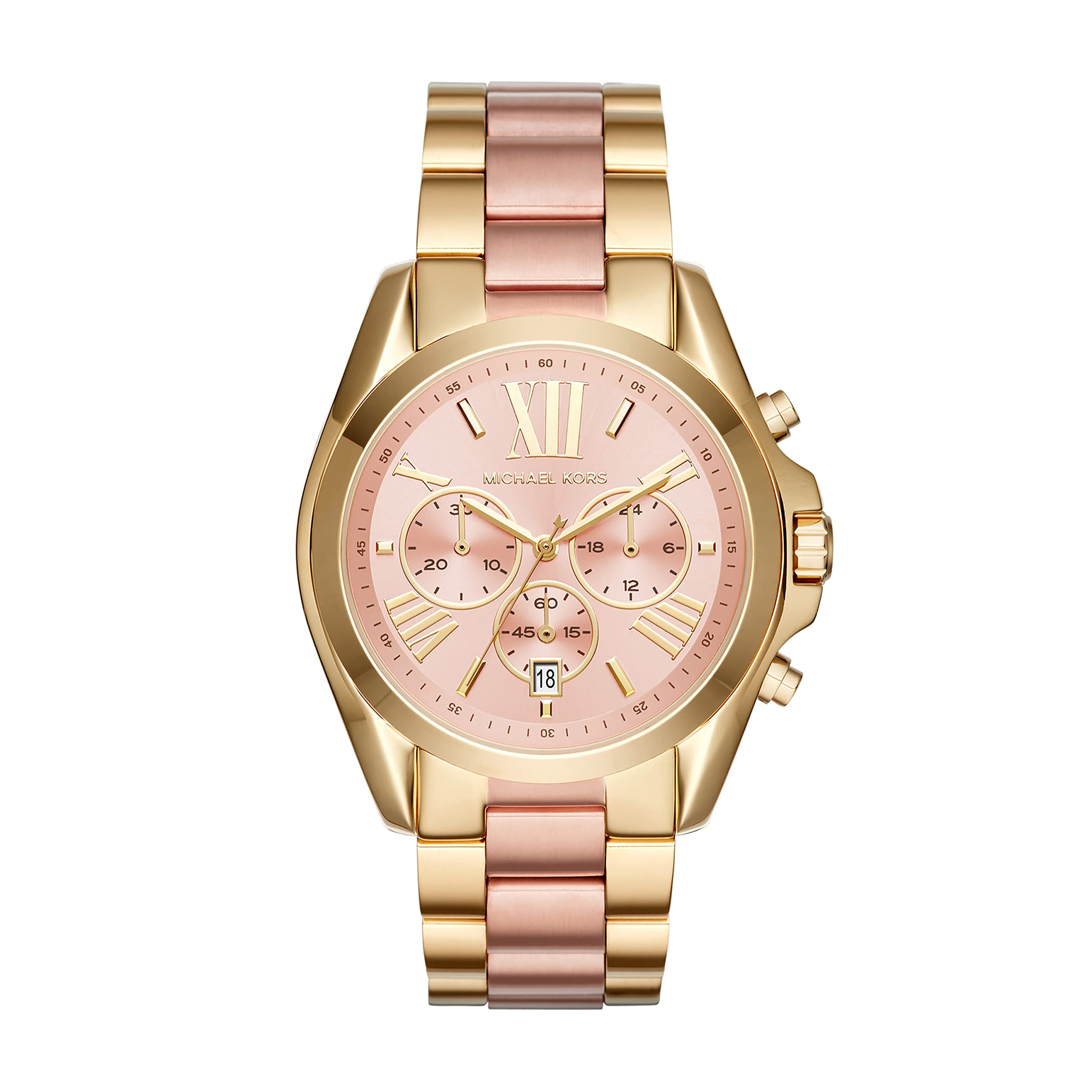 Michael Kors Bradshaw Women's Stainless Steel Watch - Luxury Fashion Timepiece for Everyday Wear & Special Occasions