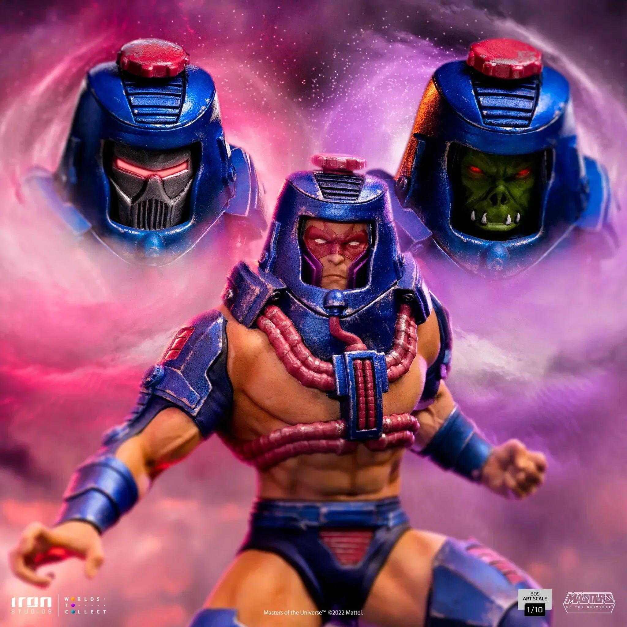 Iron Studios Masters of the Universe Man E Faces BDS Art Scale 1/10 Statue - Collectible Action Figure for Display & Home Decor