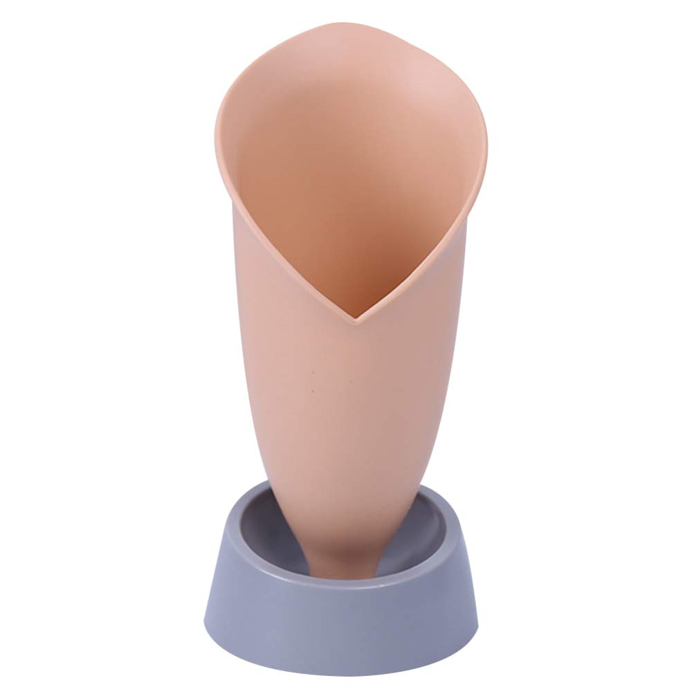 Yardwe Pink Plastic Utensil Holder - Kitchen Storage Organizer for Cutlery & Silverware