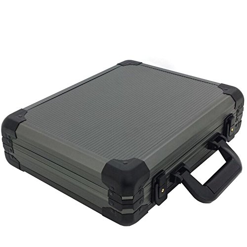 Premium Aluminum Watch Case for 18 Large Watches - Gunmetal Grey | Luxury Watch Storage & Travel Organizer | Perfect for Collectors, Jewelers & Business Travel