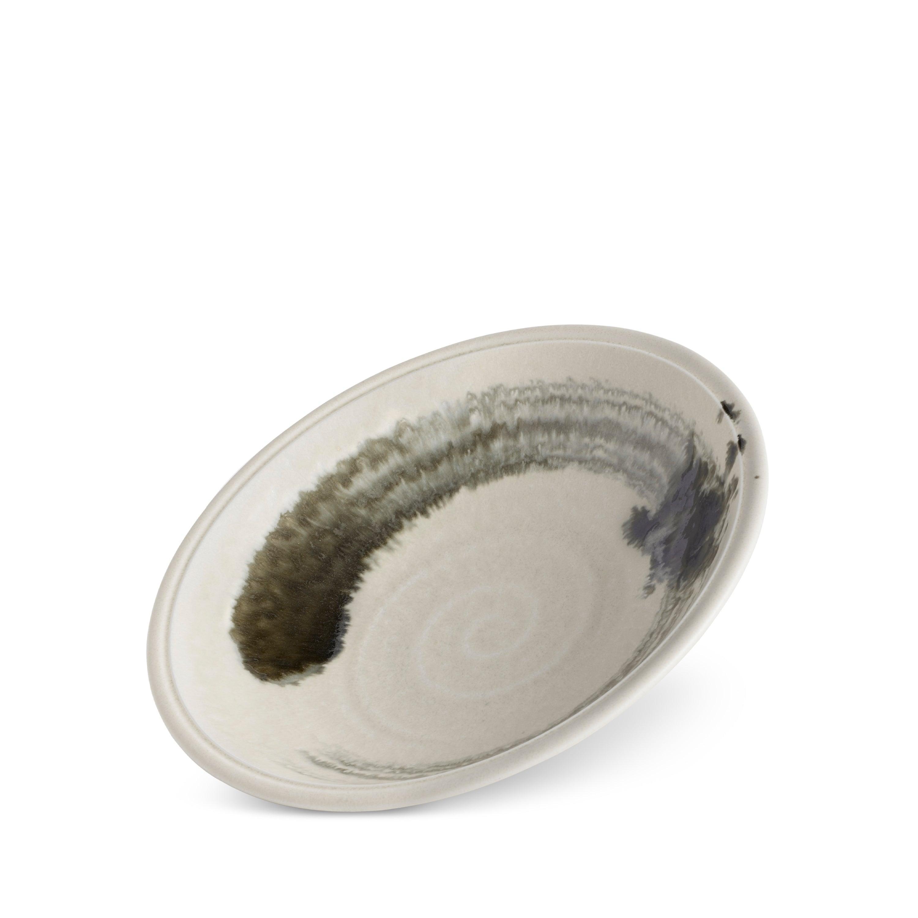 Premium Sumi Brush Soup Plate - Handcrafted Japanese Ceramic Bowl for Ramen, Pho & Asian Noodles | Microwave & Dishwasher Safe | Elegant Dining & Home Decor
