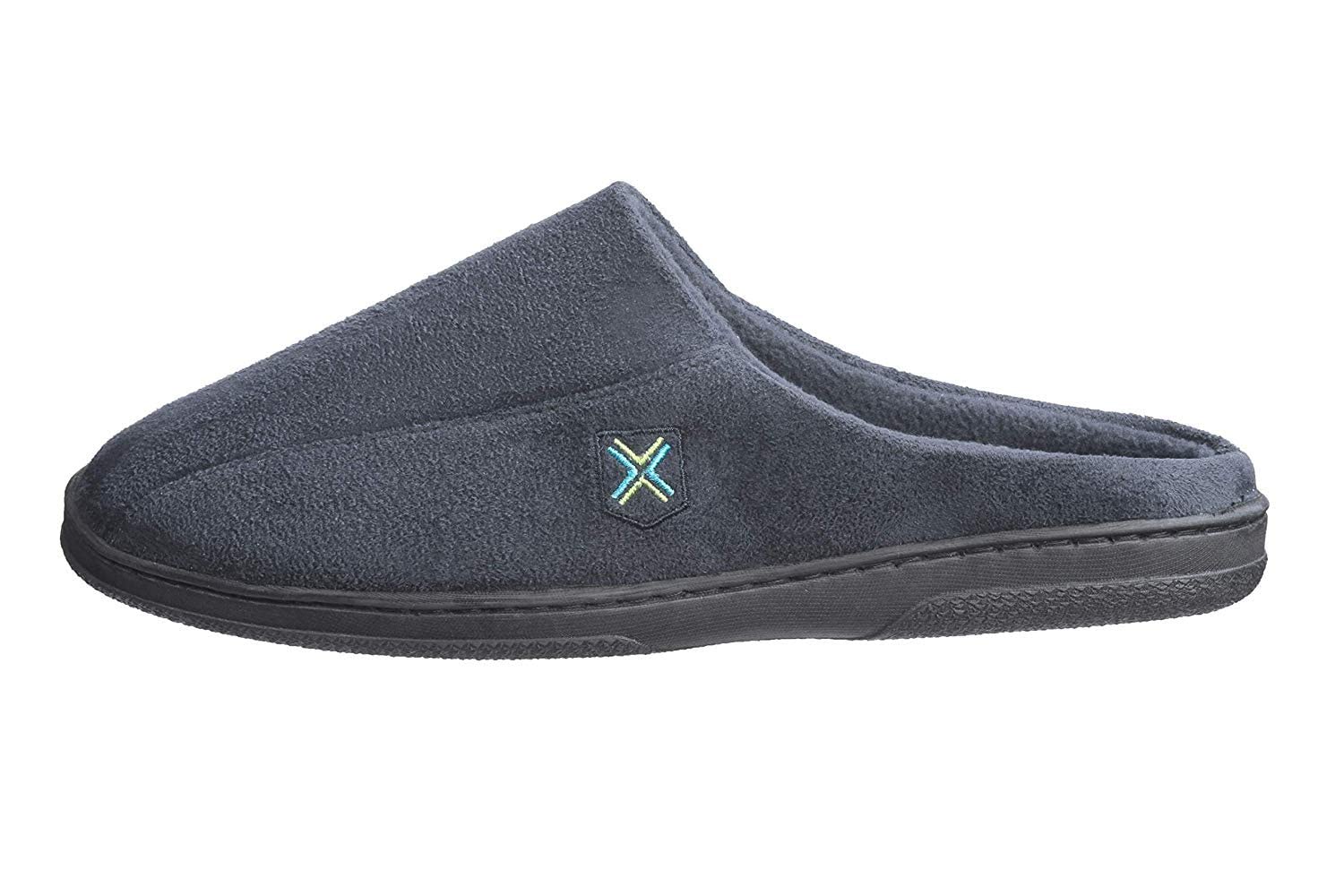 Roxoni Men's Memory Foam House Slippers - Soft & Comfortable Indoor Slippers for Home, Lounge & Relaxation - Non-Slip Arch Support Slippers for Men