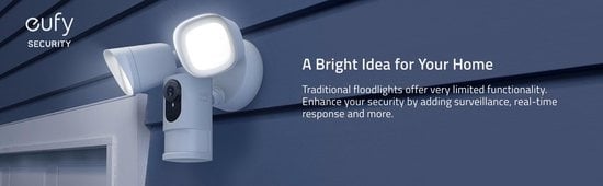 2K Floodlight Security Camera with IP66 Rating, Outdoor Wired Surveillance, Works with Amazon Alexa & Google Assistant, 2500 Lumens, 5000K Daylight - Ideal for Home Security, Backyard Monitoring & Smart Lighting Control