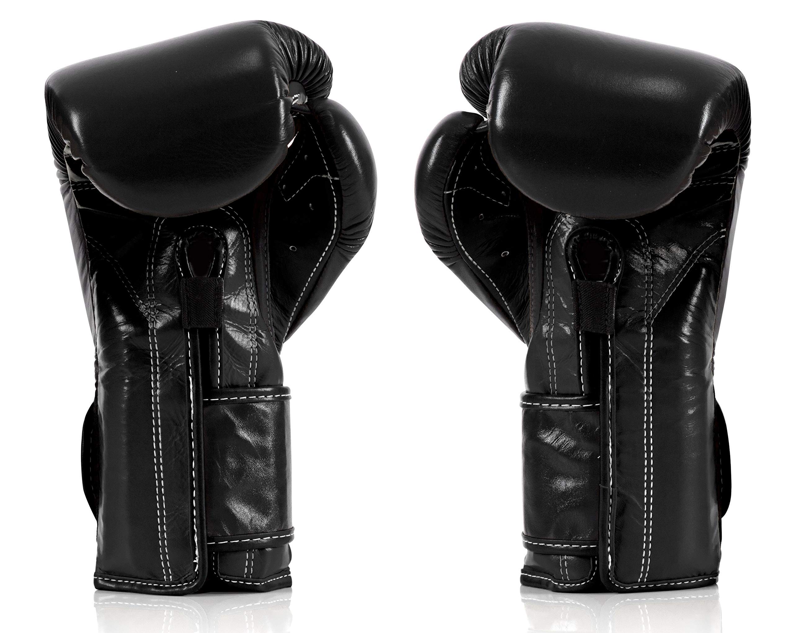 Fairtex BGV9 Muay Thai Boxing Gloves for Professionals - Mexican Style MMA Training Gloves for Hard Hitters - Lightweight & Shock Absorbent Punching Gloves for Boxing, Kickboxing & Martial Arts Training