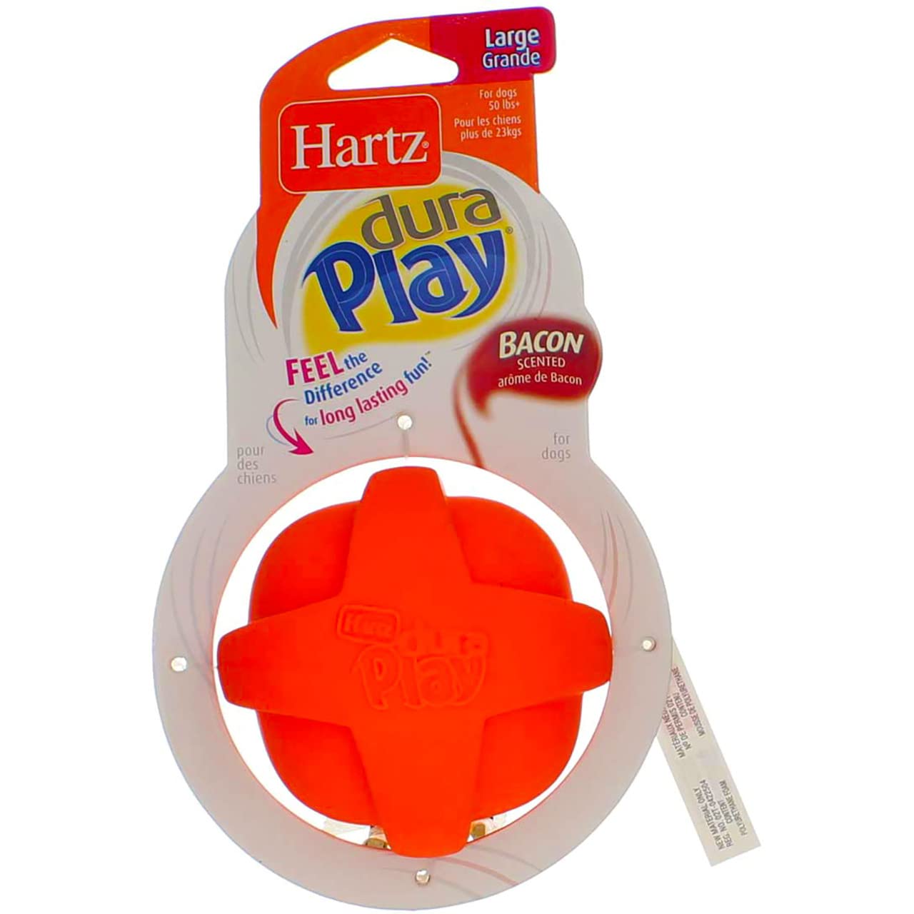Hartz DuraPlay Dog Chew Toy for Small & Medium Dogs - Durable Rubber Chew Bone for Aggressive Chewers - Assorted Colors - Perfect for Playtime, Training & Dental Health