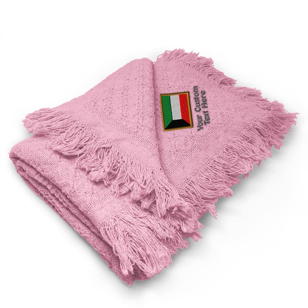 Custom Embroidered Baby Blankets for Boys & Girls - Soft Kuwait Cotton Nursery Bedding Set | Perfect for Cribs, Strollers & Gift Giving