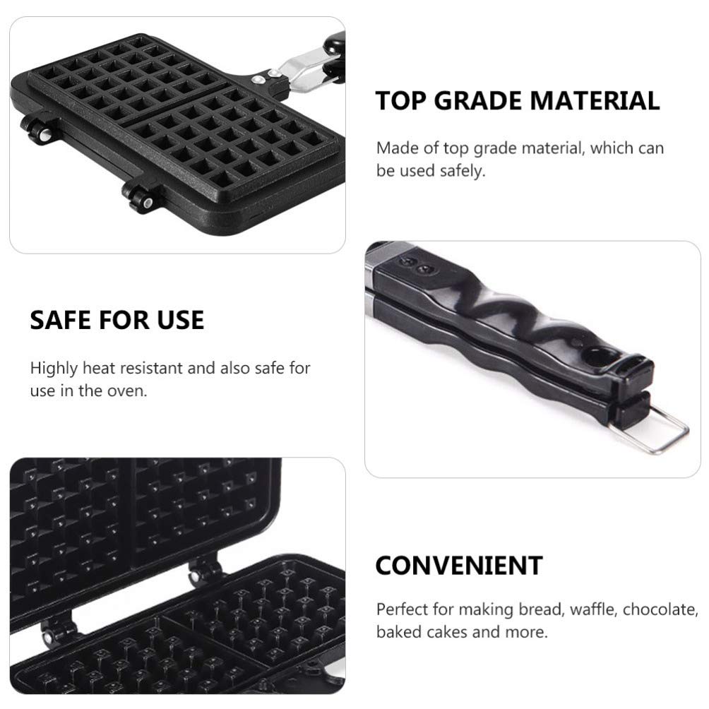 Non-Stick Waffle Mold for Cake Maker - Hemoton Waffle Baking Tool, DIY Creative Cake Mould for Homemade Waffles & Pancakes | Perfect for Breakfast, Desserts & Party Treats