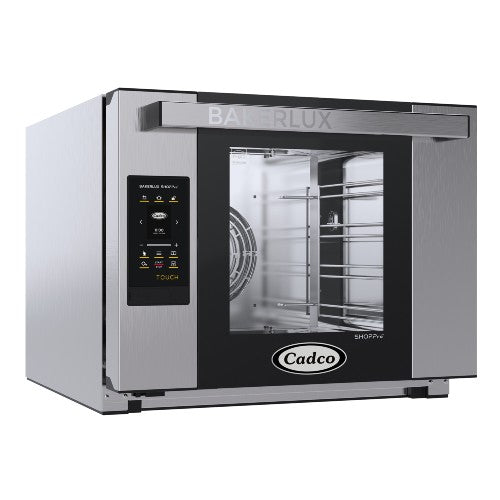 Cadco XAFT 04HS TD Bakerlux TOUCH Heavy Duty 1/2 Size Convection Oven - Professional Commercial Baking, Restaurant & Bakery Use