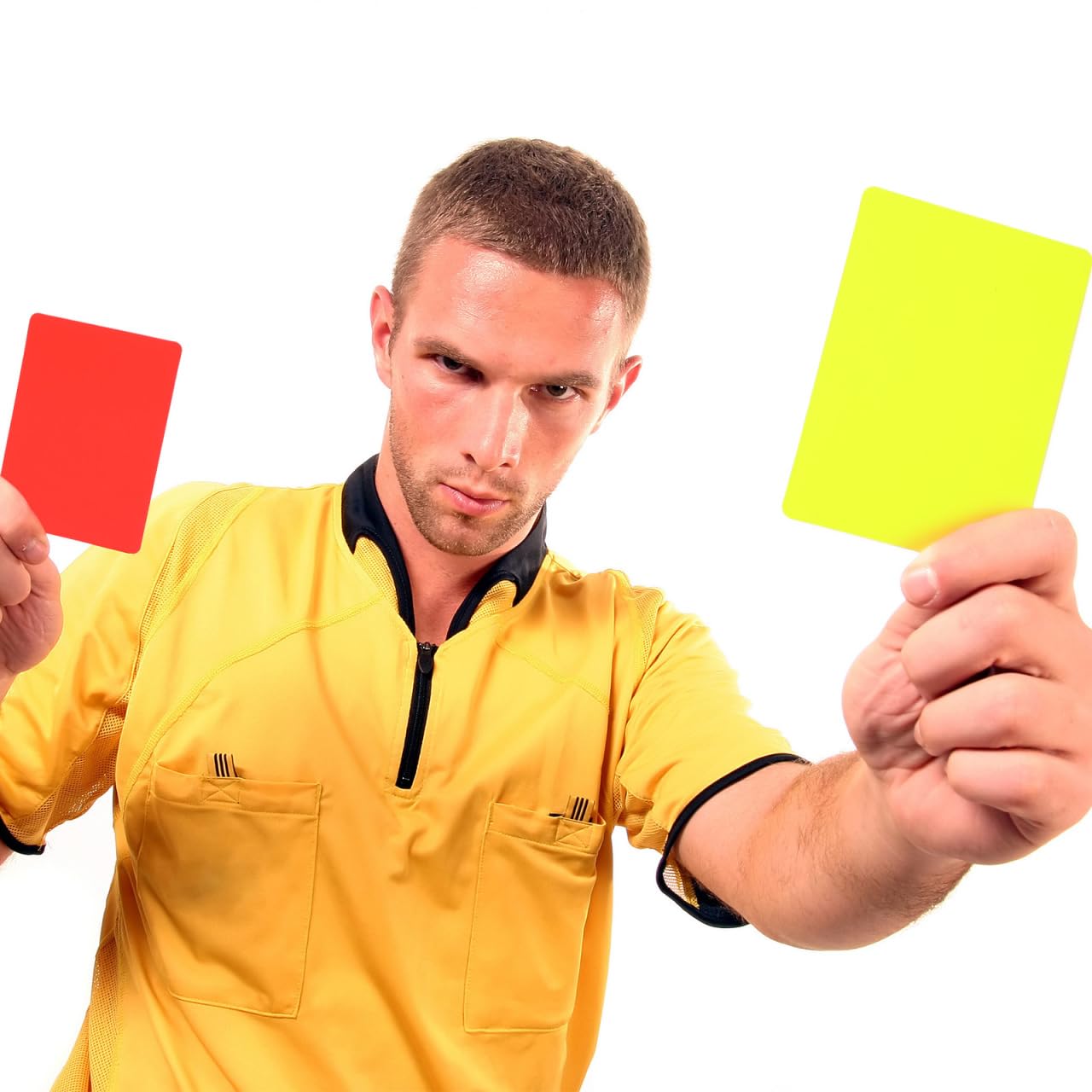 10Pcs Professional Soccer Referee Cards Set - Red & Yellow Football Match Cards - Durable Sports Referee Accessories for Coaches & Officials - Perfect for Games, Training & Tournament Use
