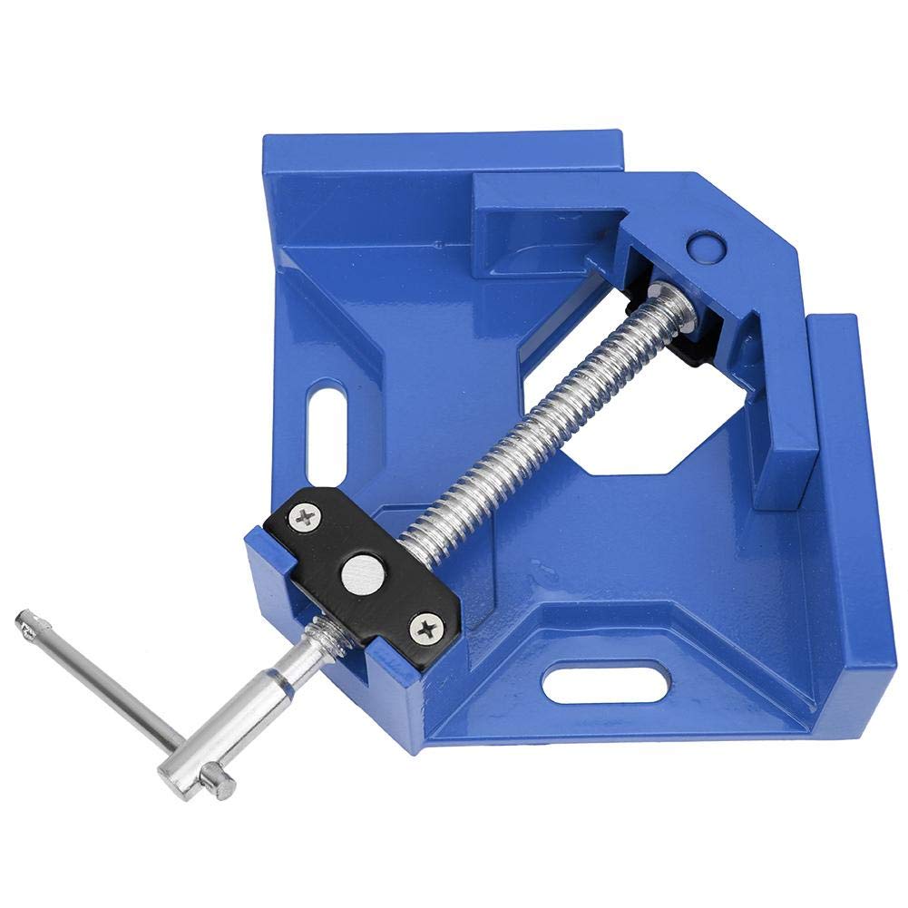 Rustproof Aluminum Alloy 90 Degree Welding Clamp - Heavy Duty Corner Clamp for Woodworking, Metalworking & DIY Projects - Perfect for Fixing Frames, Joints & Material Assembly (Blue)