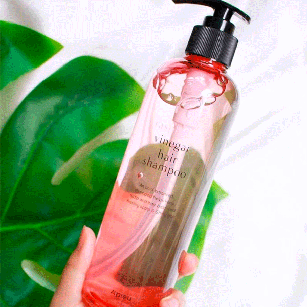 A'PIEU Raspberry Vinegar Hair Shampoo 500ml - Deep Cleansing & Scalp Care for Healthy Hair - Perfect for Daily Use & Color-Treated Hair