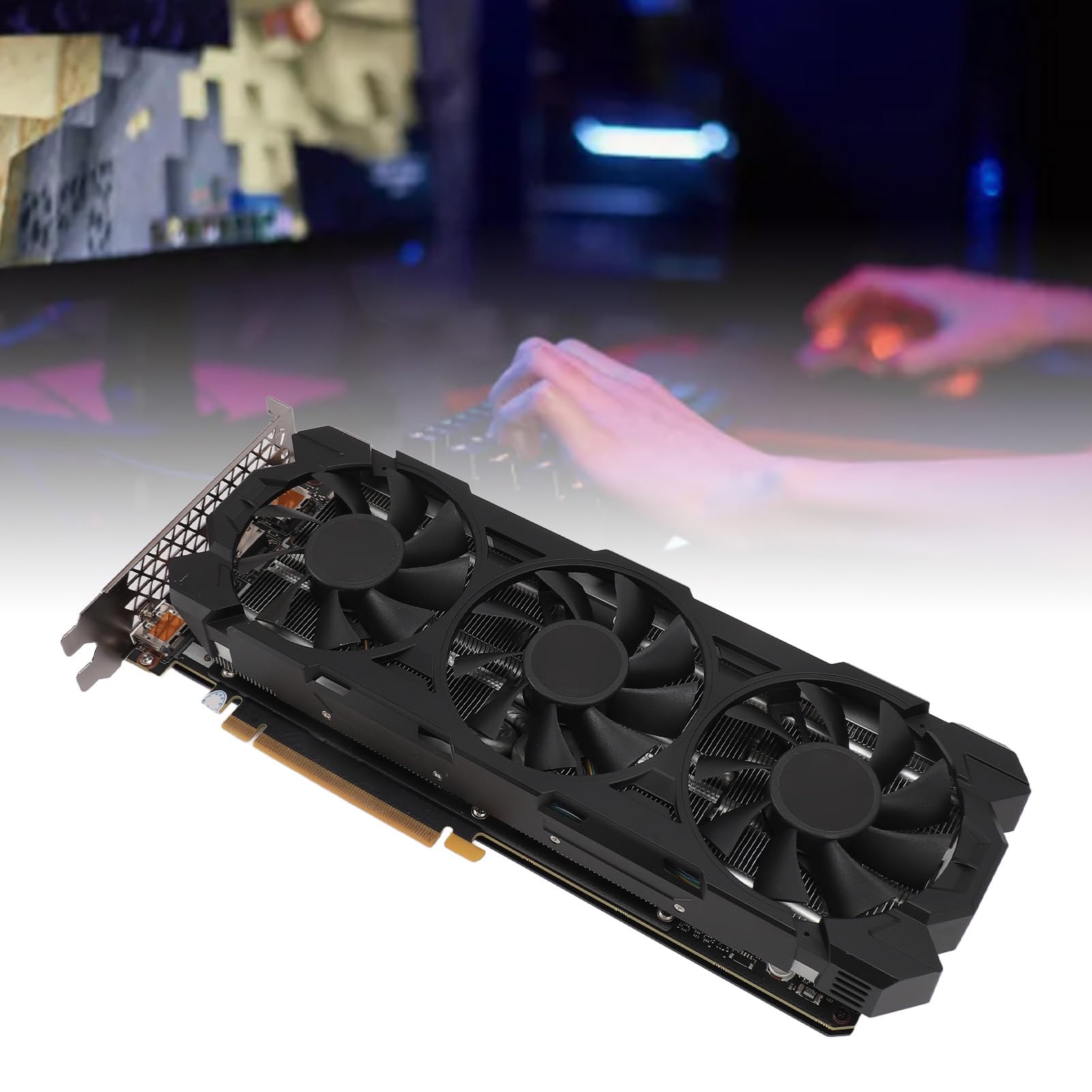 NVIDIA GeForce GTX 1080 Ti 11GB GDDR5X 352-bit PCIe 3.0 Gaming Graphics Card with Triple Fan Cooling for 4K Gaming, VR & Video Editing - HDMI/DisplayPort for PC Builds & Workstations