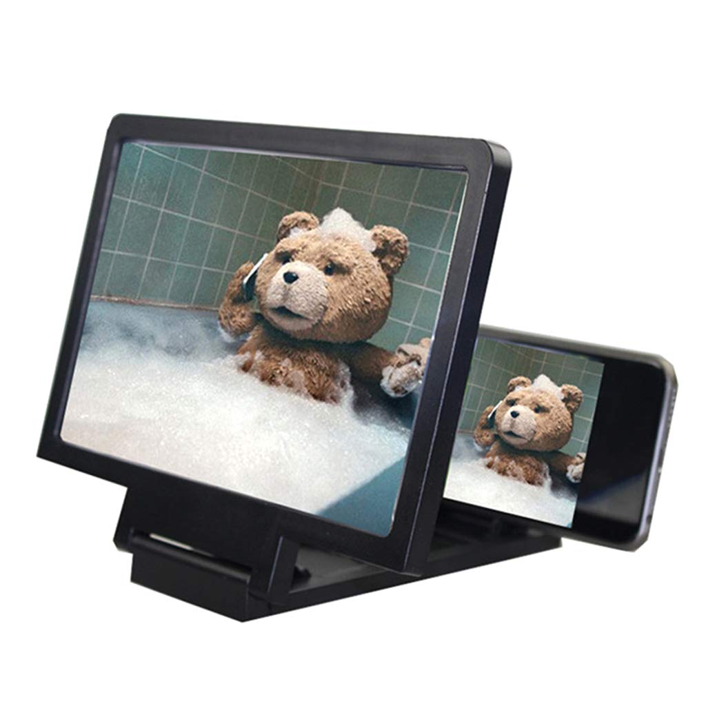 3D Screen Magnifier for Smartphones - HD Video Amplifier & Phone Stand | Enlarged Screen Viewer for Movies, Card Making, Baby Monitoring & DIY Crafts (Perfect Gift for Seniors & Kids)