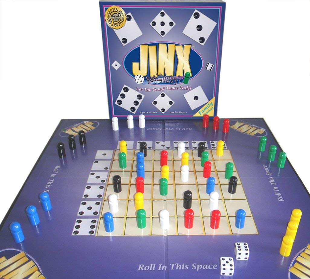 Triple Play Family Board Game Bundle - Up 4 Grabs, Jinx & Stare for Fun Game Nights | Perfect for Family Gatherings, Parties & Indoor Activities