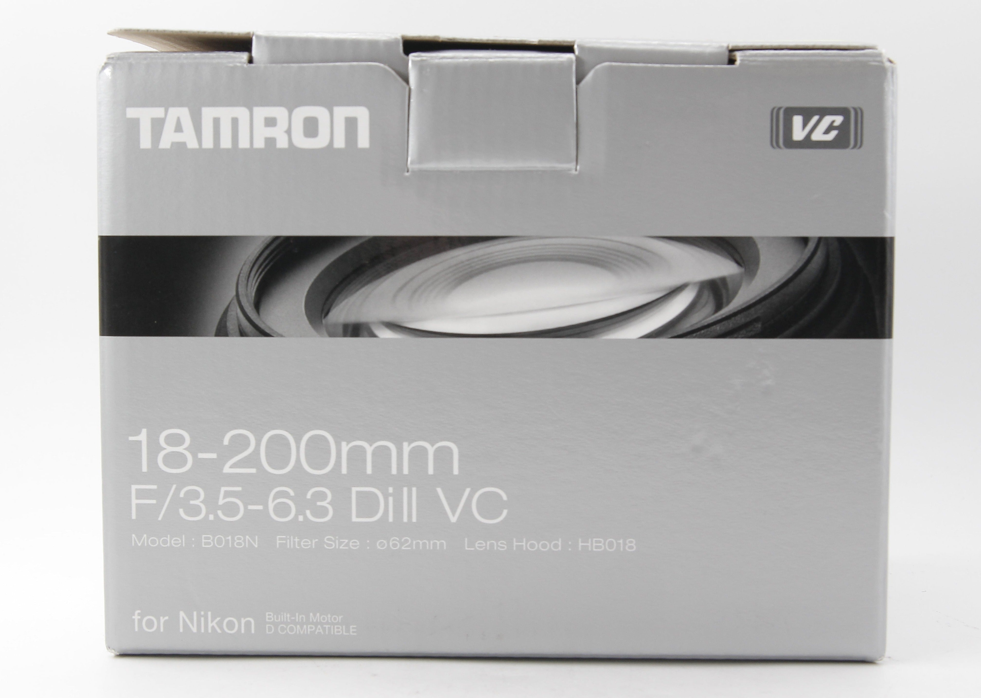 Refurbished Tamron AF 18-200mm F/3.5-6.3 Di II VC Lens for Nikon DSLR Cameras - Ideal for Travel, Wildlife & Portrait Photography