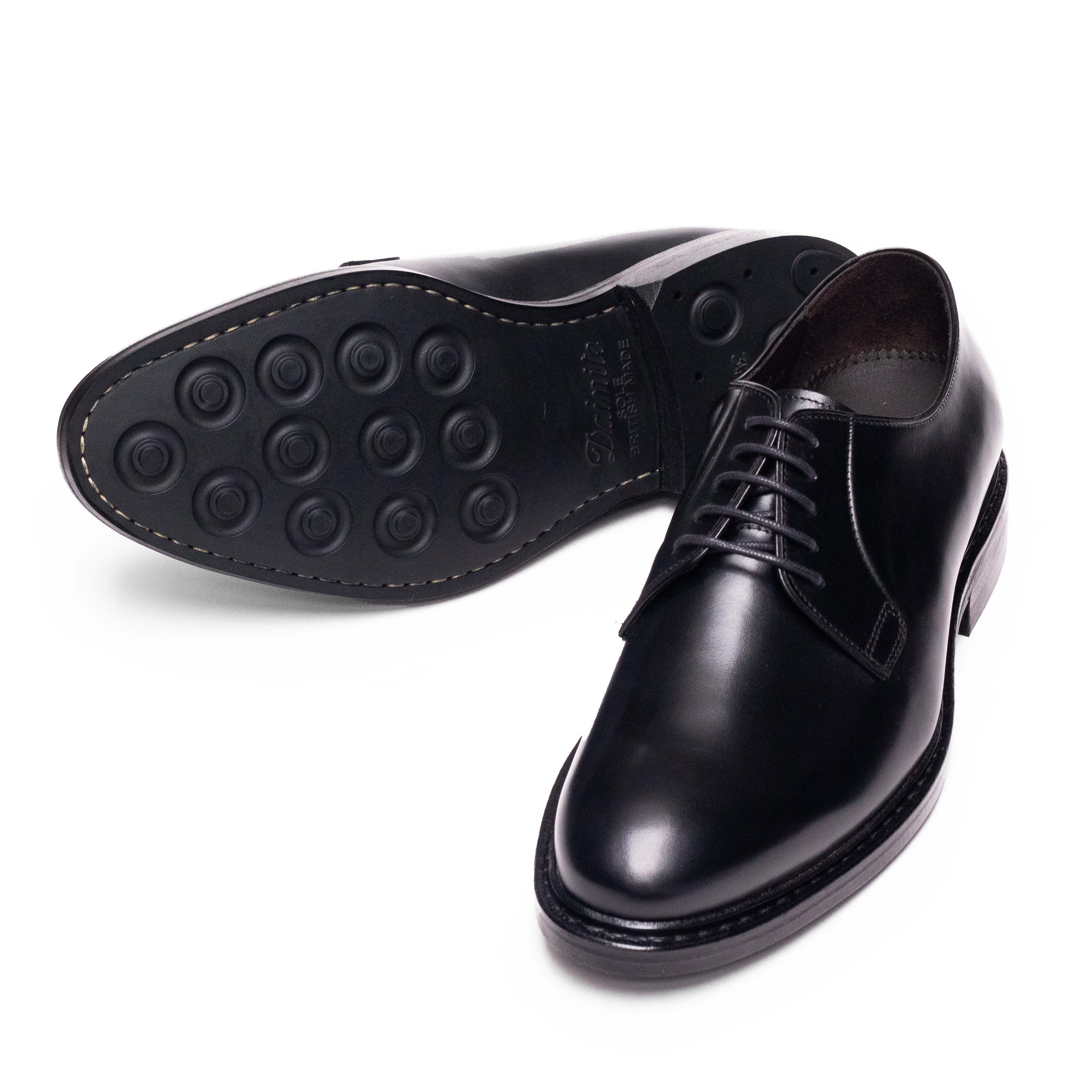 Men's Plain Toe Black Calf Leather Dress Shoes 98651 - Classic Formal & Business Attire for Office, Weddings & Special Occasions