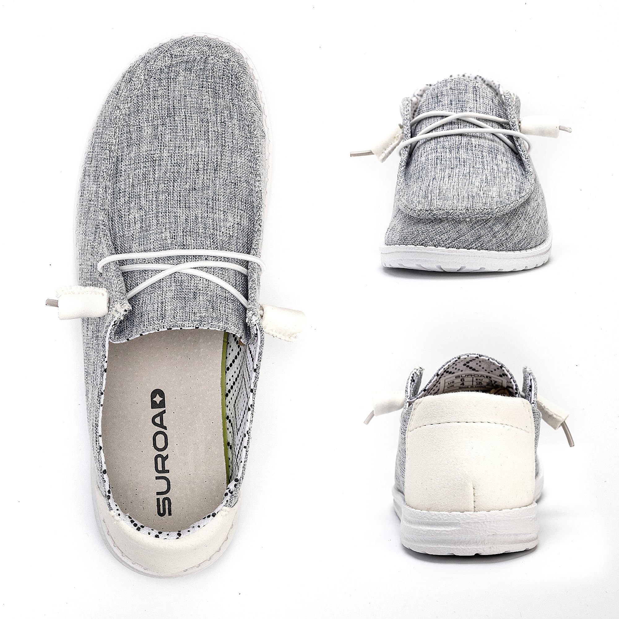 Suroad Women's Slip On Loafers - Comfortable & Lightweight Casual Shoes for Women | Perfect for Work, Travel & Everyday Wear