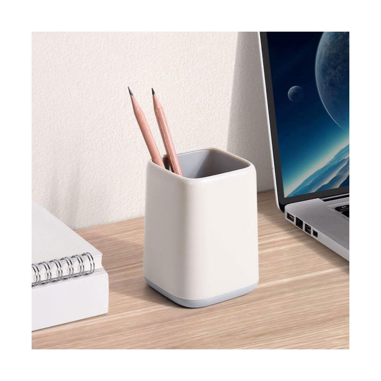 Stylish Plastic Pen Holder for Desk - Large Capacity Countertop Organizer for Pens, Pencils & Office Supplies | Perfect for Home, Office & School Use