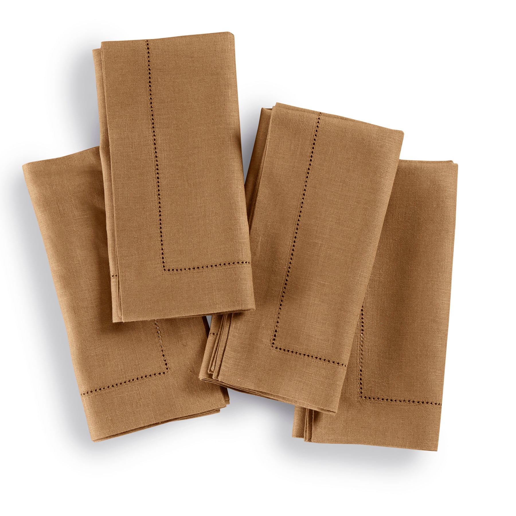 Premium Medium Weight Hemstitch Napkins - 12-Pack White Linen Dinner Napkins for Formal Dining, Weddings & Special Occasions
