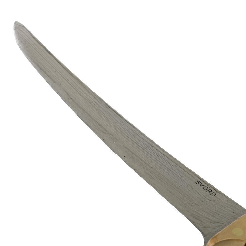 Svord Deluxe Fish Fillet Fixed Knife - Full Tang Blade with Varnished Sapele Mahogany Handle - Model 950B - Perfect for Fishing, Camping & Outdoor Cooking