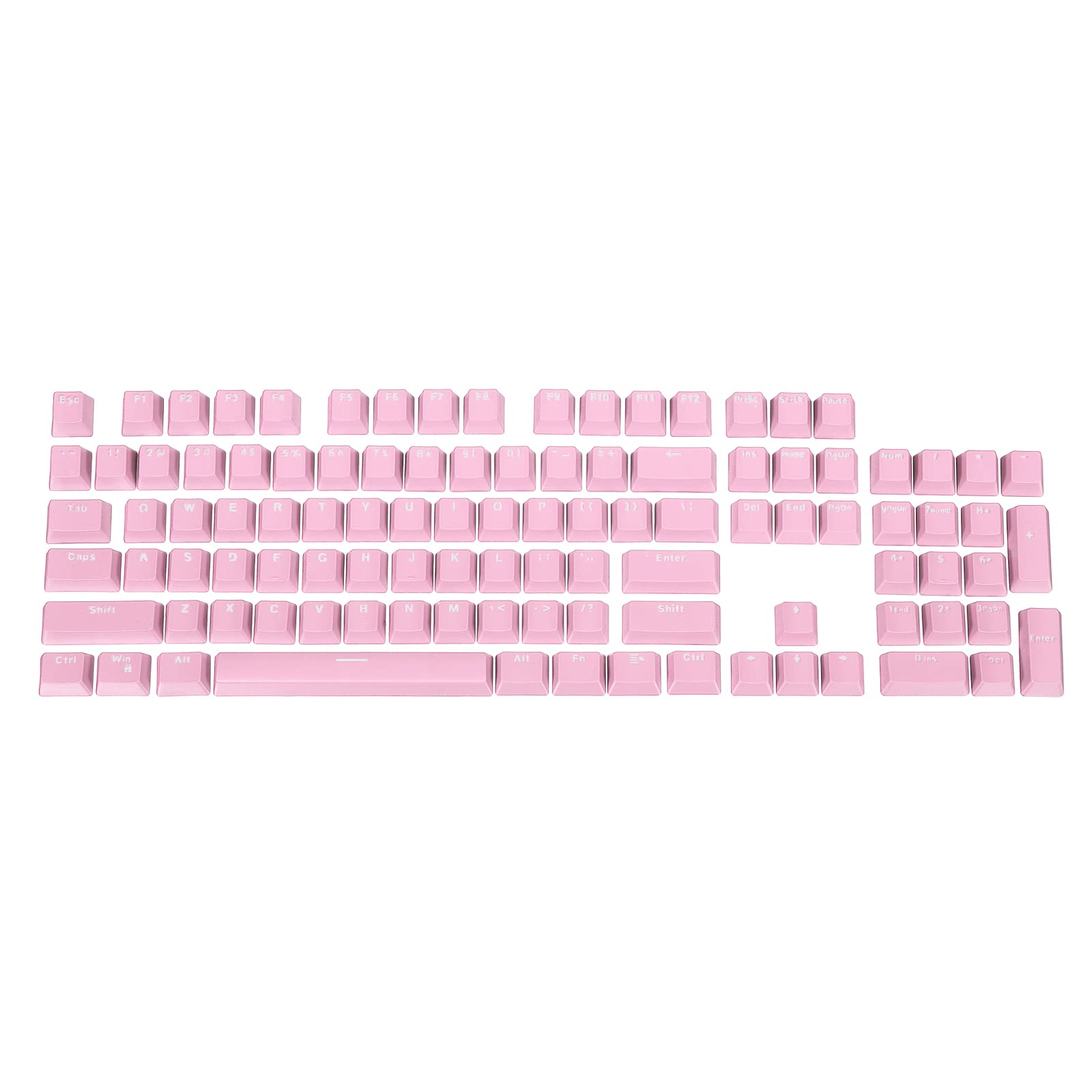 PATIKIL ABS Translucent Mechanical Keyboard Keycaps - Universal Replacement for 68/84/87/104 Keys (Pink) | Perfect for Gaming, Typing & Office Work