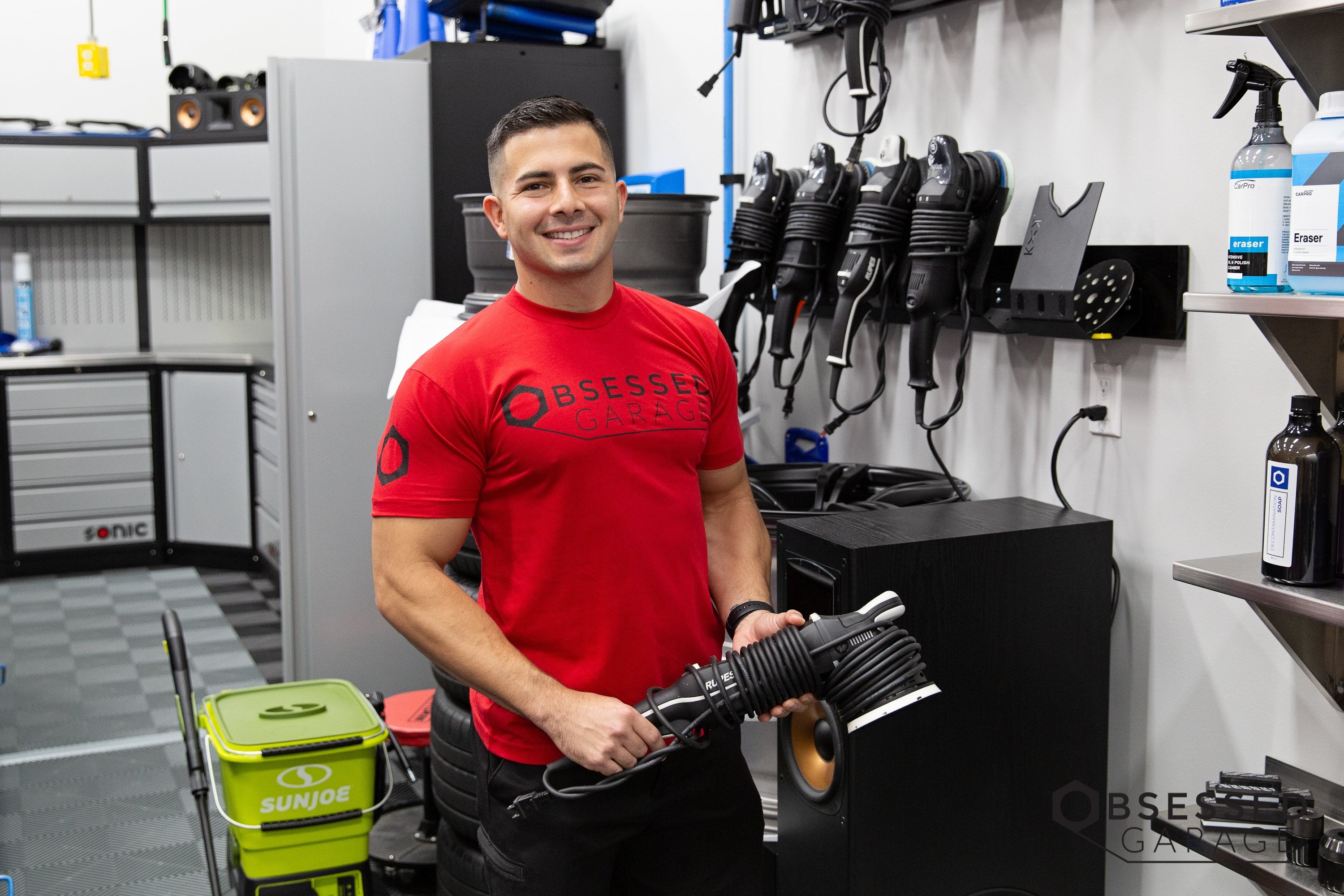Obsessed Garage Logo T-Shirt - Premium Cotton Unisex Tee for Car Enthusiasts - Perfect for Car Shows, Meetups & Casual Wear