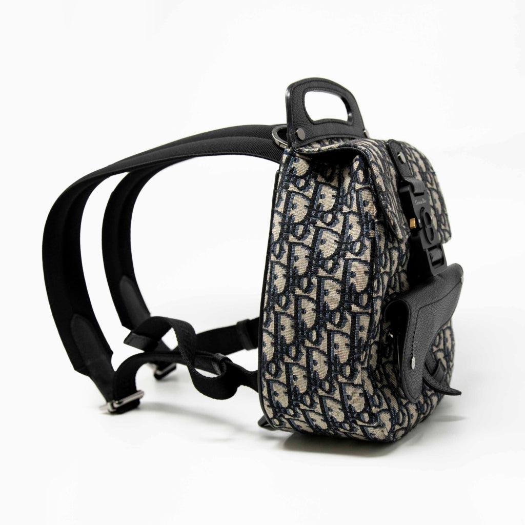 Dior Blue Oblique Mini Gallop Backpack - Luxury Designer Crossbody Bag for Women | Perfect for Travel, Work & Everyday Use