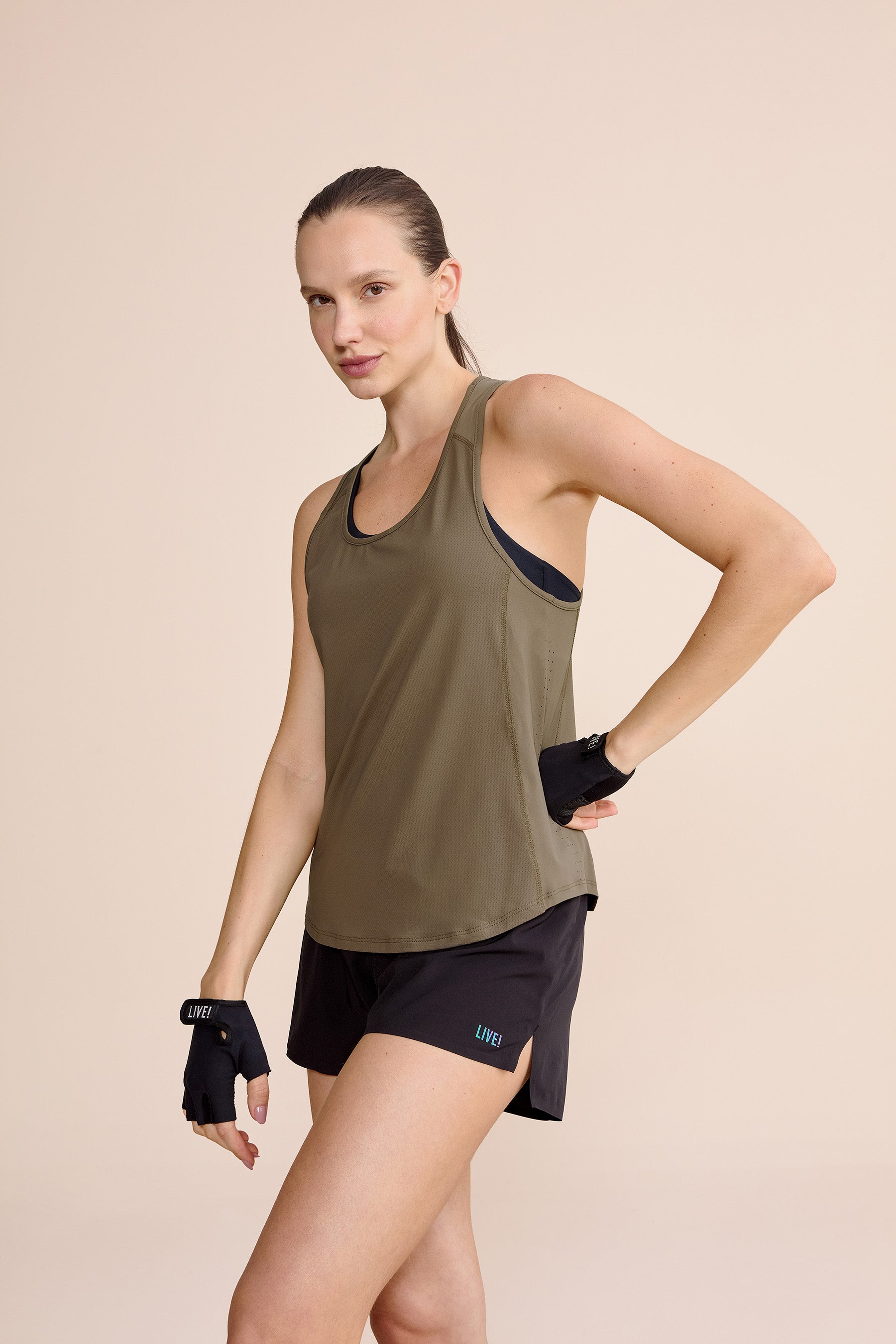 Laser Mix Tank Top for Women - Trendy Graphic Print Sleeveless Shirt - Perfect for Gym, Running, Workout & Casual Wear