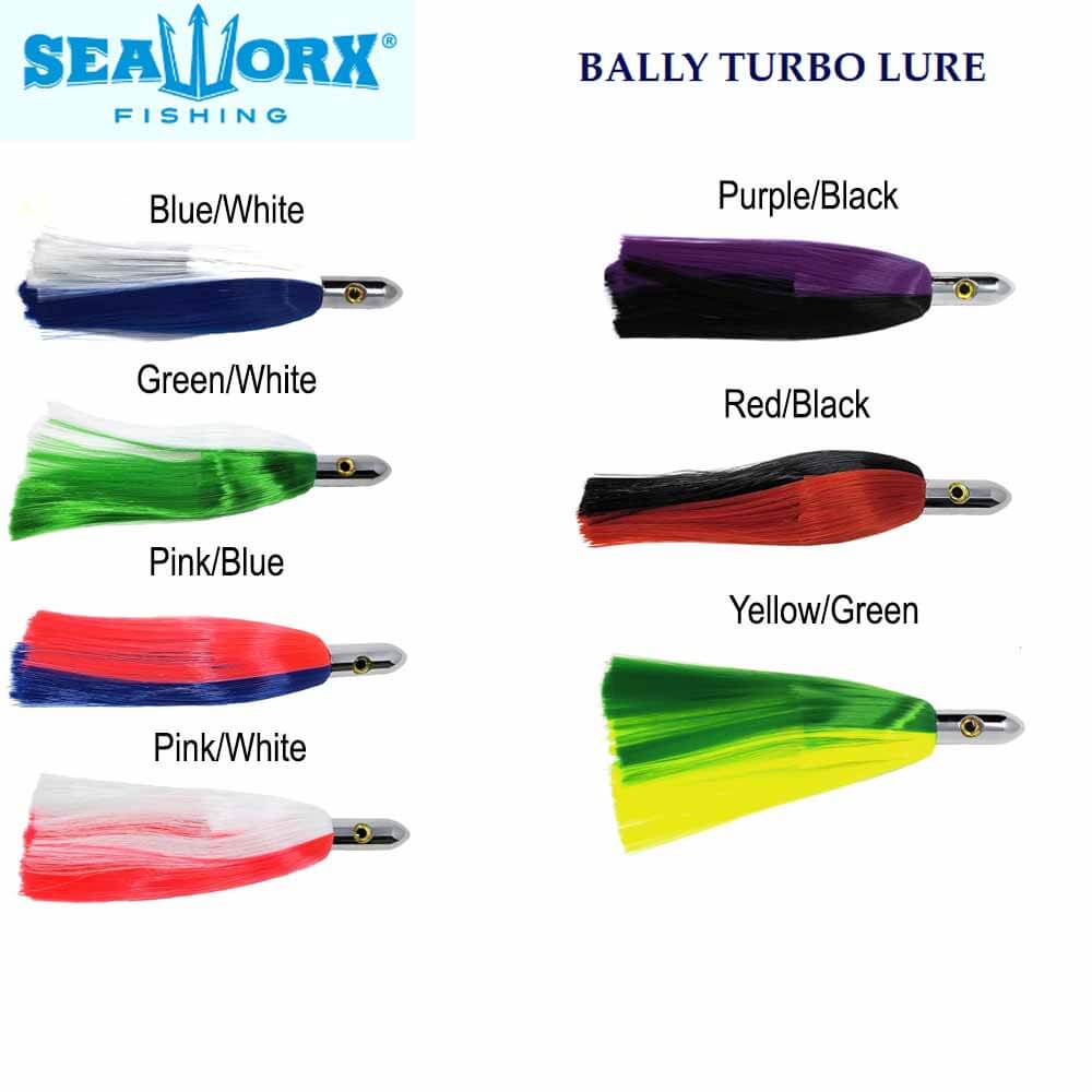 Seaworx 8 Bally Turbo Trolling Lure - Premium Saltwater Fishing Lures for Bass, Walleye & Trout - Perfect for Deep Sea Trolling & Offshore Fishing Adventures