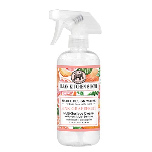 Michel Design Works Pink Grapefruit Multi-Surface Cleaner - All-Purpose Spray for Kitchen, Bathroom & Home - Natural Citrus Scent for Fresh Cleaning