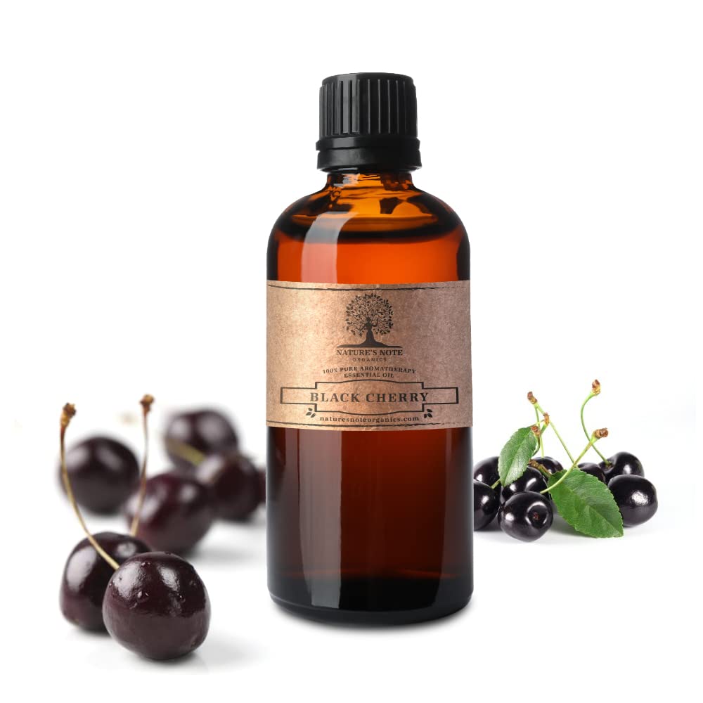 Nature's Note Organics 100% Pure Black Cherry Essential Oil - 0.3 Fl Oz (10ml) - Aromatherapy, Diffuser, Massage & Skin Care - Premium Therapeutic Grade Oil for Relaxation & Stress Relief