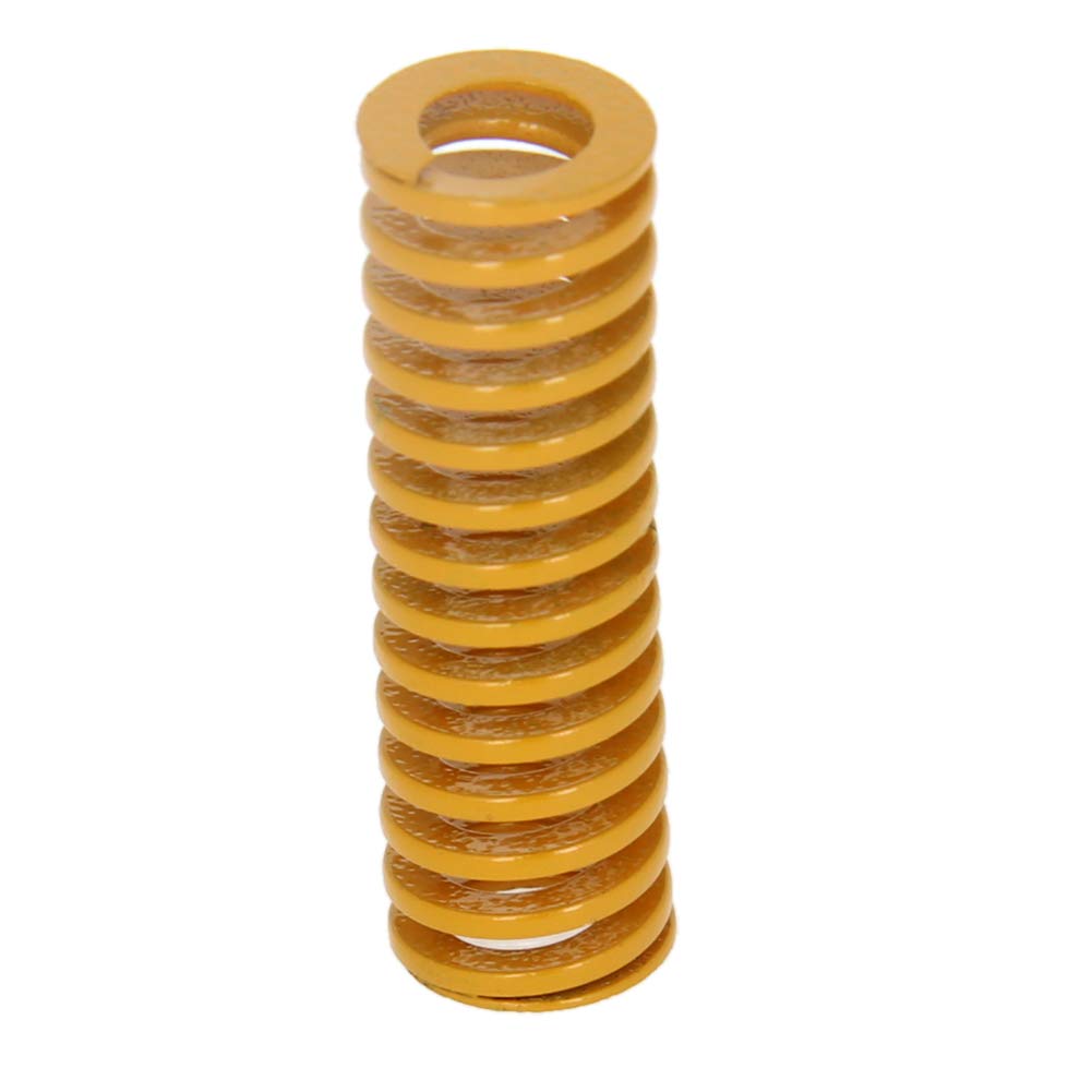 MroMax 10-Pack 3D Printer Die Springs - 10mm OD, 30mm Long Yellow Compression Springs for 3D Printer Bed Leveling | Light Load Spiral Stamping Mold Springs | Perfect for Ender 3, CR-10 & Other FDM Printers | DIY 3D Printing & CNC Machine Applications