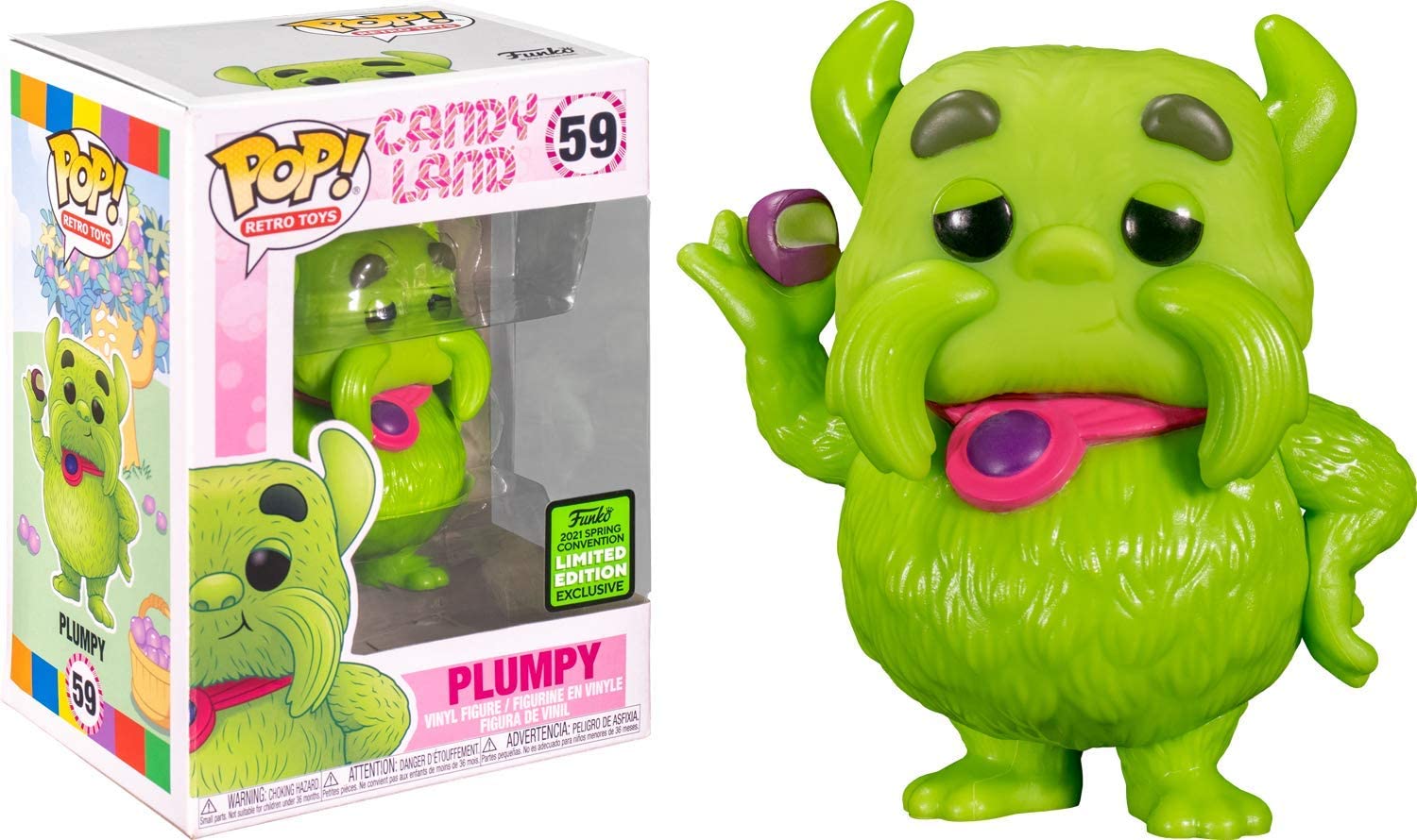 POP! Candy Land - Plumpy Vinyl Figure (2021 Spring Convention Exclusive) | Funko Collectible Toy for Candy Land Game Fans | Perfect for Display, Gifts, and Game Nights