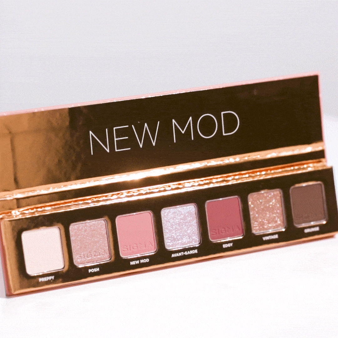 New Mod Mini Eyeshadow Palette - 12 Vibrant Matte & Shimmer Shades, Vegan & Cruelty-Free | Perfect for Everyday Makeup, Travel & Professional Use