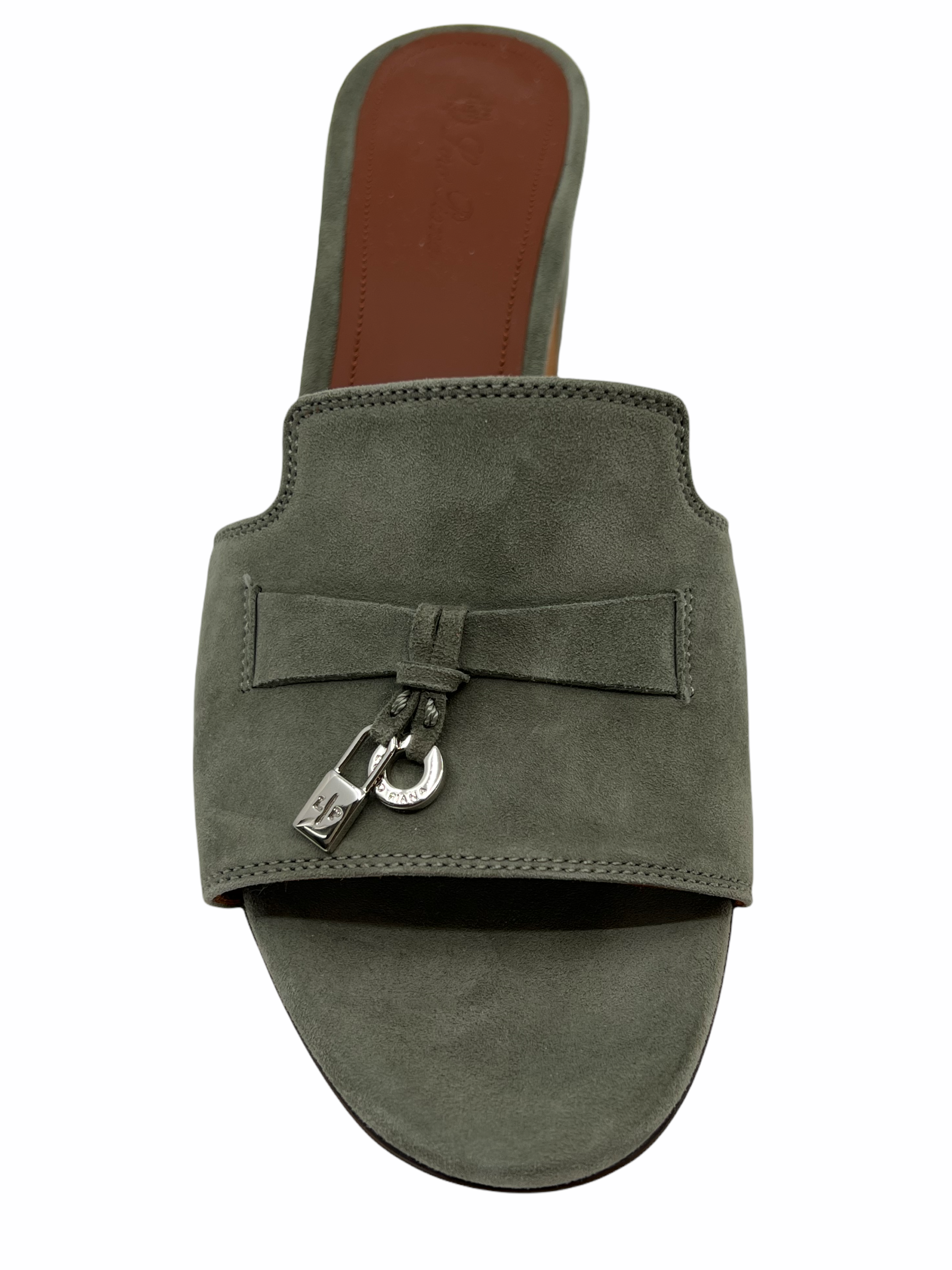Loro Piana My Charms Suede Slide Mules Women's Size 7.5 - Comfortable Summer House Slippers for Indoor/Outdoor Wear