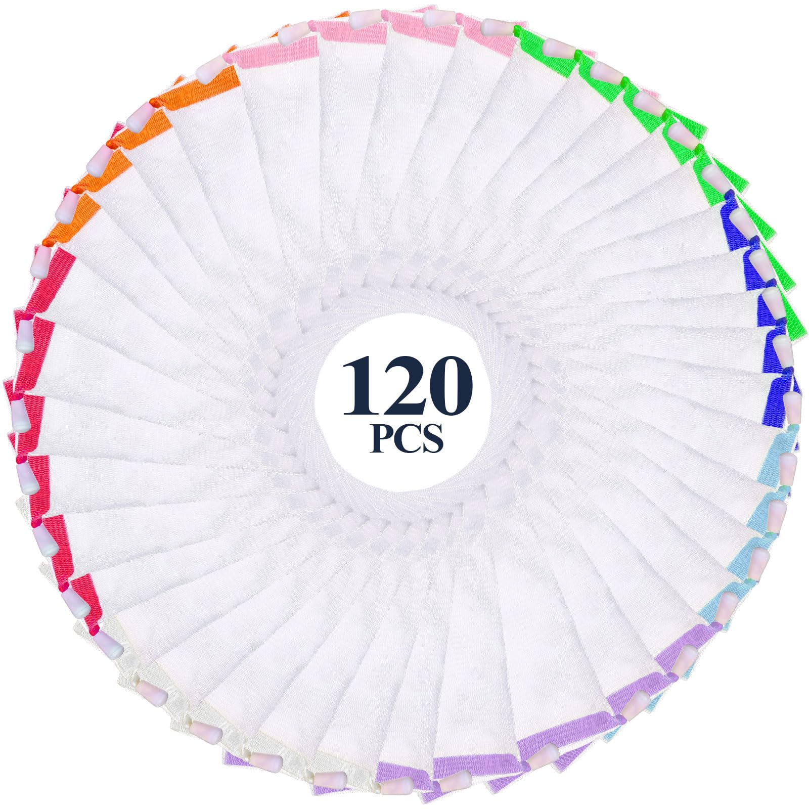 120 Pcs Handmade Soap Bags - Exfoliating Mesh Soap Savers with Drawstring for Shower, Body & Facial Cleansing | Creates Rich Lather, Dries Quickly & Stores Soap | Perfect for Travel, Gym & Eco-Friendly Bathrooms