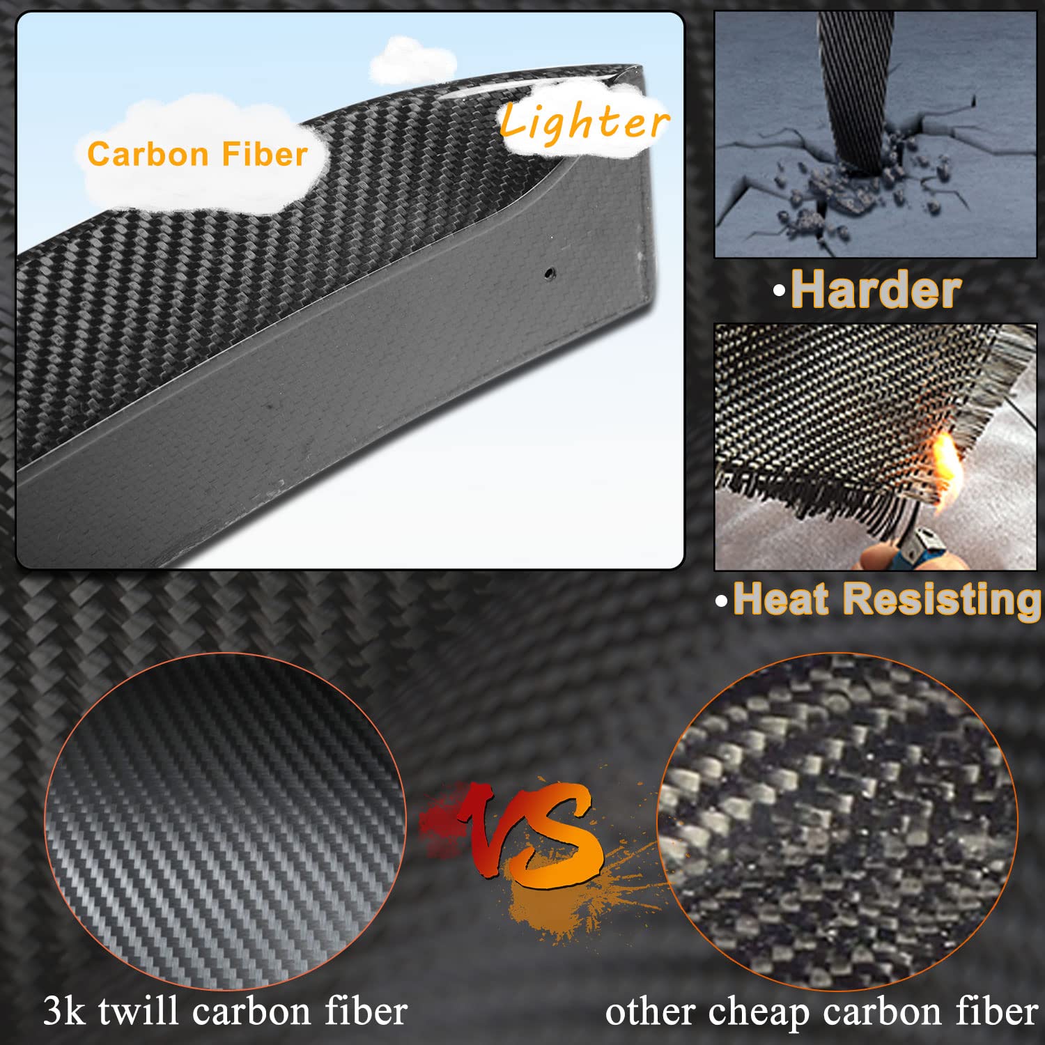 Carbon Fiber Rear Roof Spoiler for Infiniti G25 G35 G37 Sedan 2006-2013 - High Gloss CF Roof Wing Lip - Enhances Aerodynamics & Sporty Style - Perfect for Car Enthusiasts & Custom Builds