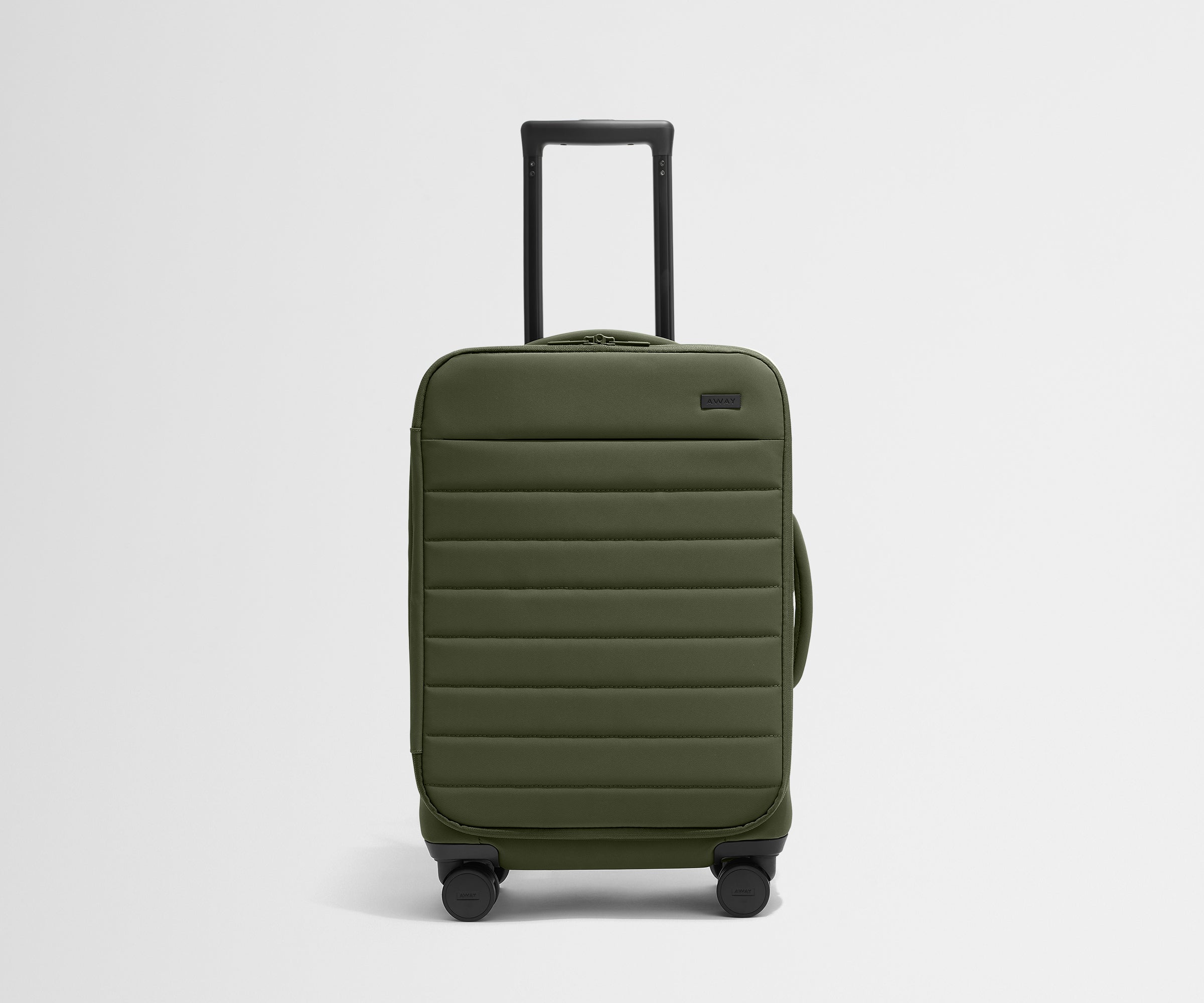 Olive Green Softside Carry On Luggage - Lightweight & Durable for Air Travel, Weekend Getaways & Business Trips