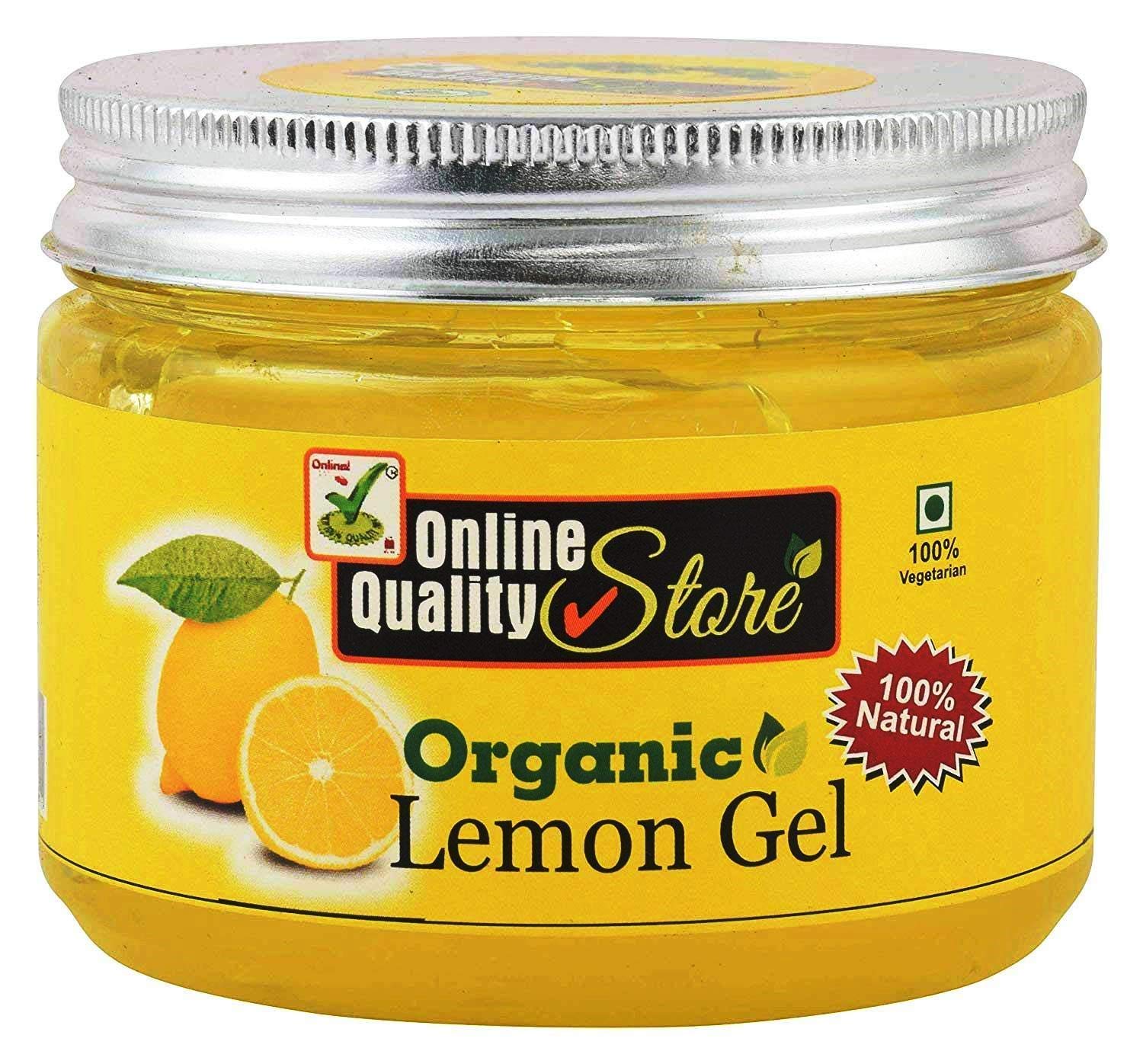 Organic Lemon Gel for Glowing Skin (200g) - Ayurvedic Skin Brightening Treatment for Face & Body - Perfect for Daily Skincare Routine & Summer Skin Care
