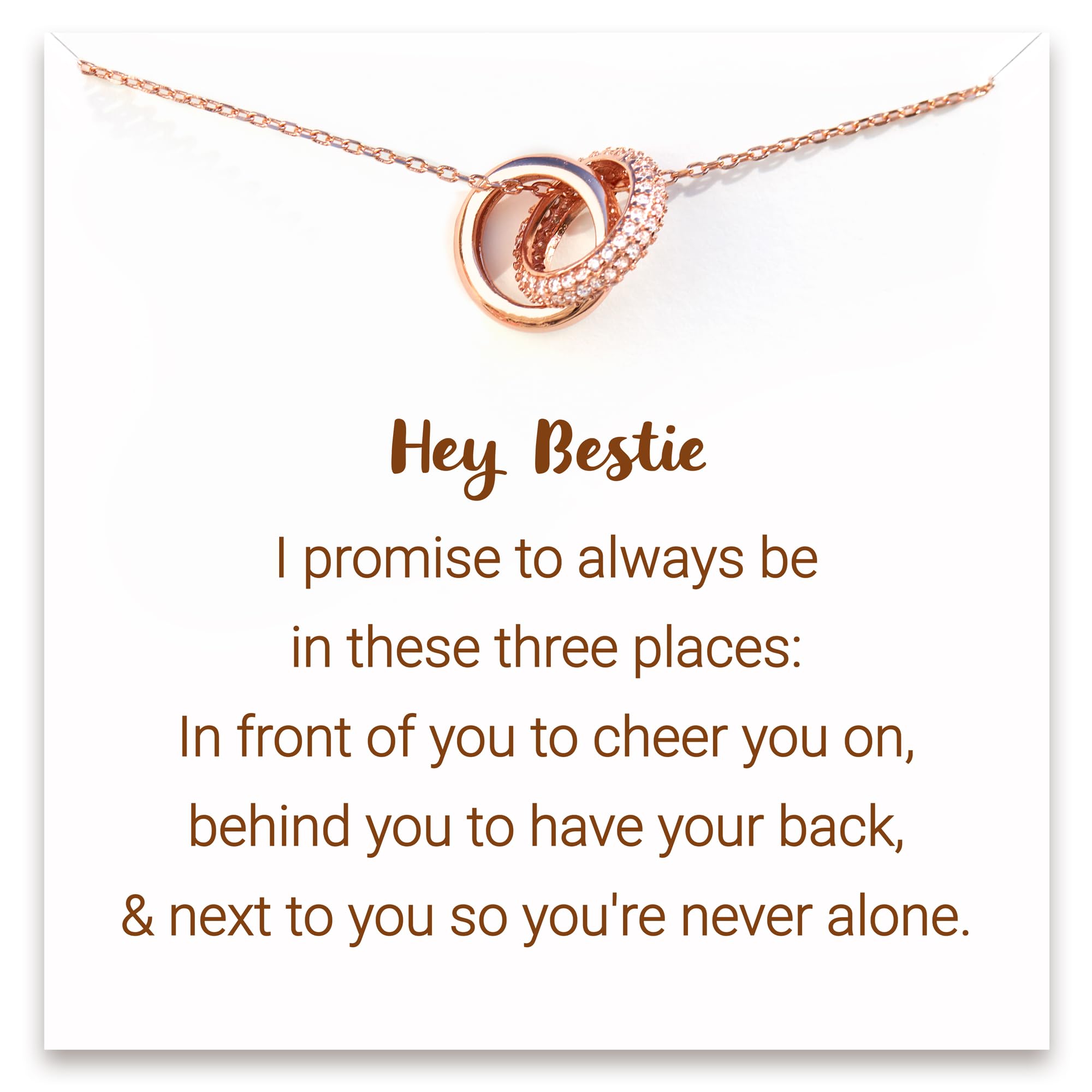 STORYJEWELLERY Rose Gold Necklace for Women - Elegant Gift for Mom, Daughter, Sister & Friends | Birthday, Anniversary & Friendship Jewelry | Perfect for Everyday Wear, Date Nights & Special Occasions