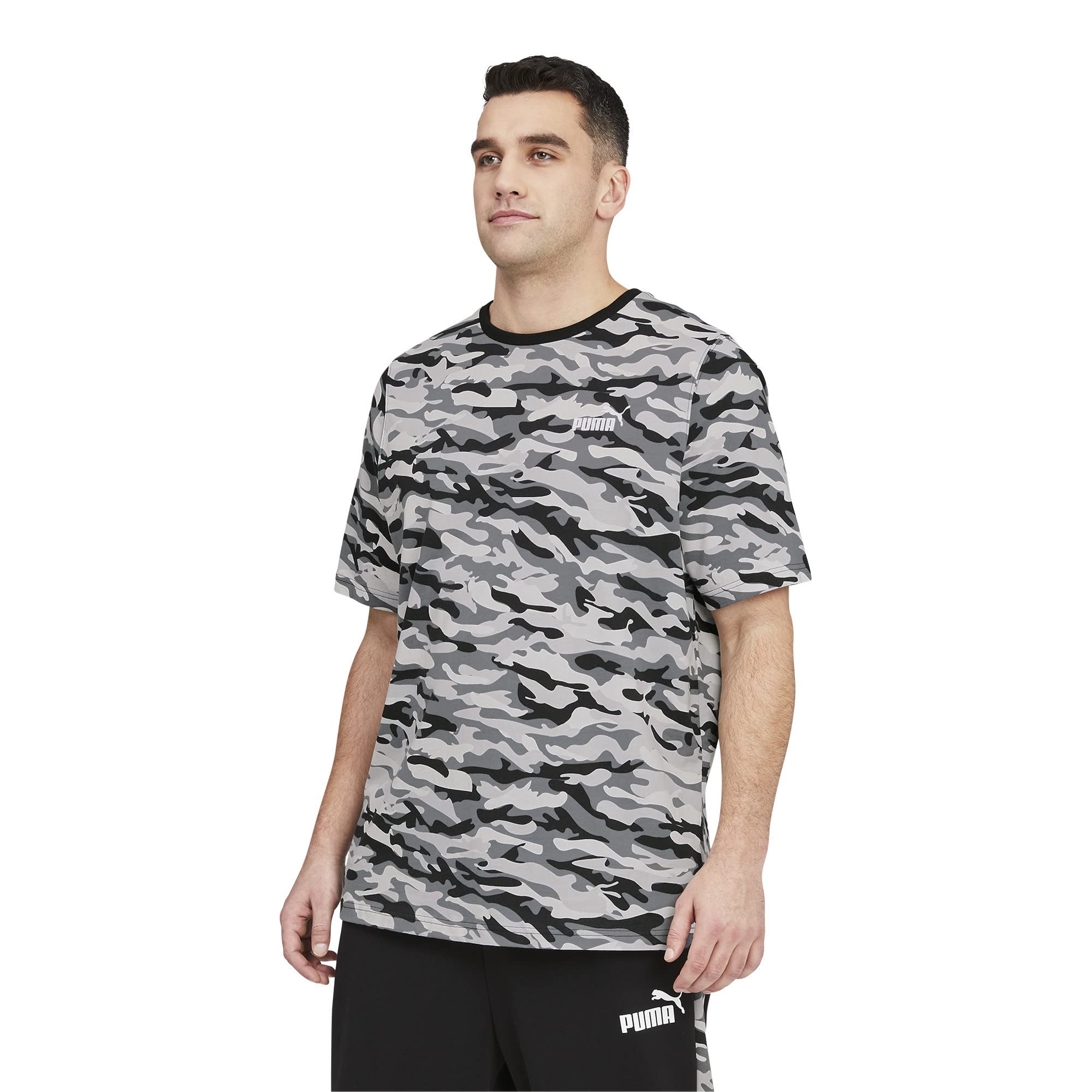 PUMA Men's Essentials+ Camo All Over Print T-Shirt - Comfortable Casual Wear for Street Style & Everyday Outfits