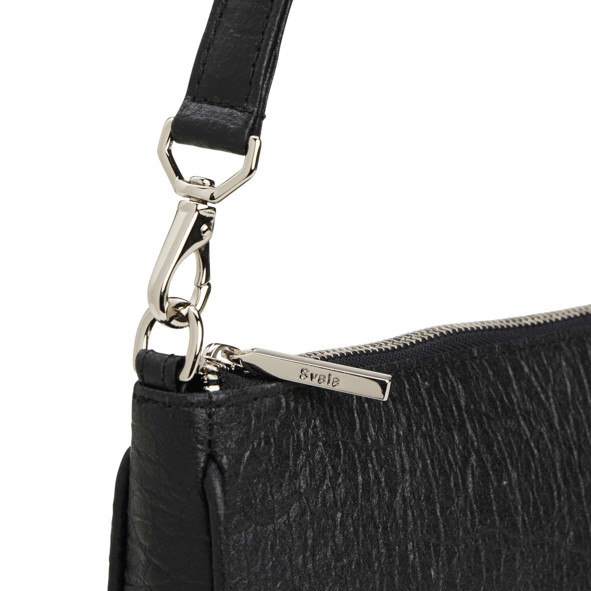 Gaia Piñatex® Vegan Leather Shoulder Bag for Women | Metallic Black | Eco-Friendly Fashion Accessory for Work, Travel & Everyday Use