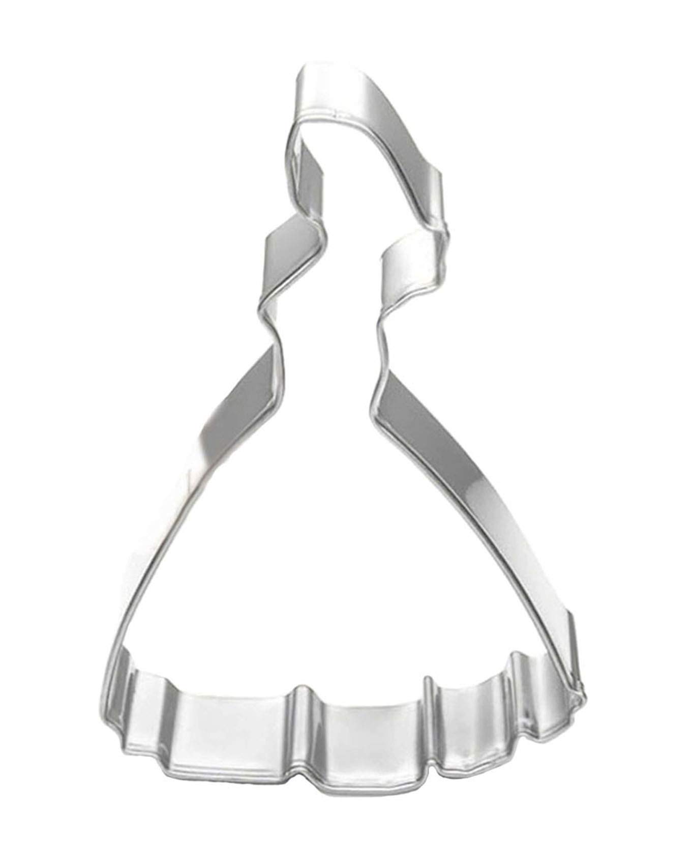 Princess Bride Shaped Cookie Cutter Set - Stainless Steel DIY Baking Tools for Wedding, Bridal Shower & Anniversary Party Decorations