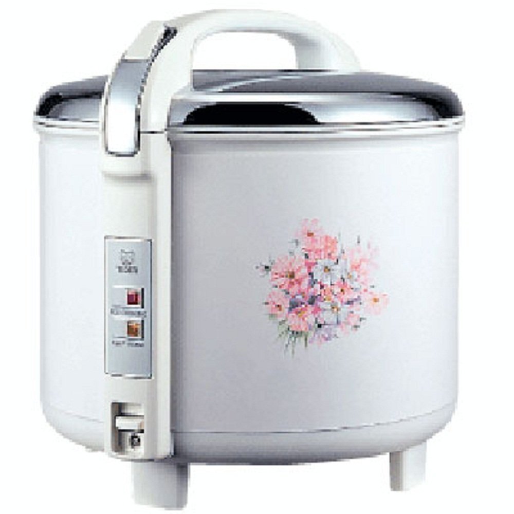 Tiger JCC-2700-FG 15-Cup Rice Cooker & Food Warmer | Floral White | Large Capacity Rice Steamer with Keep Warm Function | Perfect for Family Dinners, Meal Prep & Party Catering